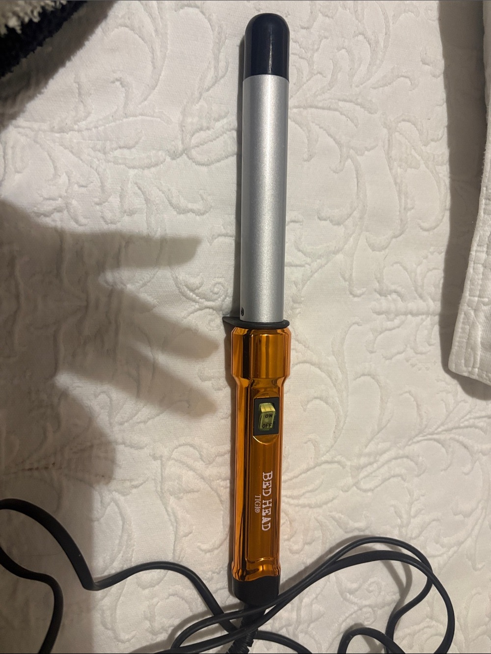 BedHead Orange and Silver Curling Wand